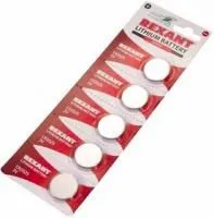 30-1107, Литиевые батарейки CR2025 5 шт. 3 V 160 mAh блистер