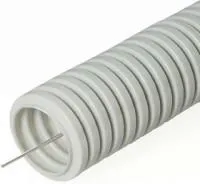 Труба гофрированная ПВХ d25мм с зондом сер. (уп.75м) Урал Пак ГФ-0100725-075