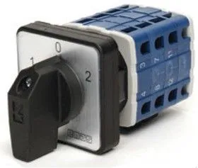 PSA016KD334S, Переключатель кулачковый на панель трехполюсный 16А 400VAC тип 1-0-2