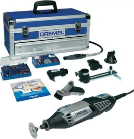 Dremel-4000 Platinum Edition (6/128), Инструмент многофункциональный с набором насадок в кейсе 175Вт, 5000 - 35000 об./мин