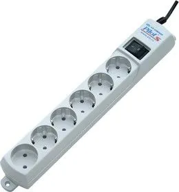 PILOT-S (10м), Удлинитель сетевой с фильтром, 6 розеток