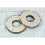 Ультразвуковой излучатель из пьезокерамики, форма кольцо, размер 38xd15x5мм;пэу 38xd15x5,0кольцо 39,5кГц\PZT4\VOISE