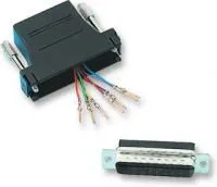 MHDA25-PMJ8-K, Переходник разъема, D Sub, 25 вывод(-ов), Штекер, RJ45, 8 вывод(-ов), Гнездо