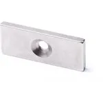 Неодимовый магнит прямоугольник 35х15х3 мм с зенковкой 4/8 мм