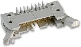 09 18 510 7903, Разъем типа провод-плата, длинная защелка, 2.54 мм, 10 контакт(-ов), Штыревой Разъем, Серия SEK 18