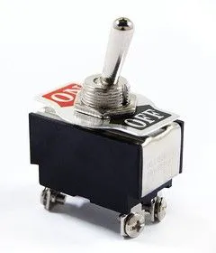 KN3(B)-201AA-A1, Тумблер ON-OFF (15A 250VAC) DPST 4P