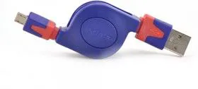 BGL1183, Кабель-рулетка USB 2.0 A вилка - micro B (5 Pins) вилка