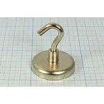 Магнит 42,0x 9,0m10/М6, цилиндр, Ni