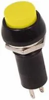 36-3033, Выключатель-кнопка 250V 1А (2с) ON-OFF желтая