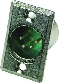 D4M, CONNECTOR, XLR, PLUG, 4 POSITION