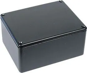 BS25BK, Корпус для РЭА 114x89x55мм, металл, герметичный, черный
