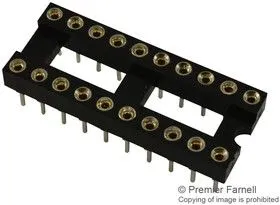 110-87-320-41-001101, ИС и гнездо компонента, 20 контакт(-ов), Гнездо DIP, 2.54 мм, 7.62 мм, Сплав Бериллиевой Меди