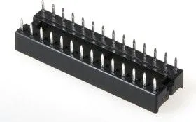 SCS-28 (DS1009-28AN), DIP панель 28 контактов узкая