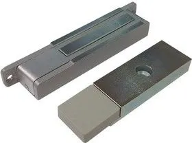 AL-150-12S-Premium Электромагнитный замок с герконом и Холлом, 12В, 150 кг, серый