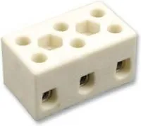 DESTB-0403, Клеммная колодка с перегородкой в панель, 41 А, 750 В, 3-полюсный, 1, Винт, 10 AWG