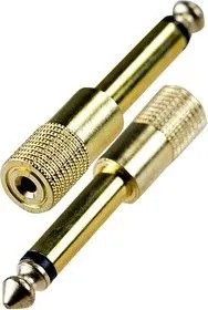 2-035G, переходник 6.35мм штекер моно - 2.5ммгнездомоно металл позолоченный