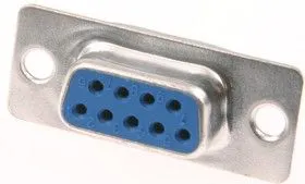 DB-9F (DS1033-09F), Гнездо 9 pin на кабель (пайка)