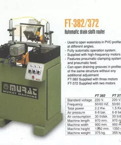 Автомат-кий станок для фрезерования, 3-х водоотводящих каналов (спец. эл. Моторы) FT-382