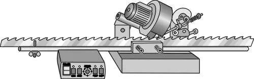 Автоматическое устройство для заточки зубьев ленточных пил, Г-16