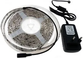 1x5LG120WN3014, Набор светодиодной ленты, 120SMD(3014)/m, белый, 5м, сверхяркие светодиоды, с блоком питания