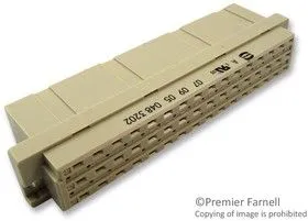 09 05 048 3202, Разъем DIN 41612, Серия Type E, 48 контакт(-ов), Гнездо, 5.08 мм, 3 ряда, a + c + e
