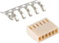 HU-6 (DS1070-6 F), Розетка на кабель c контактами 2.54мм