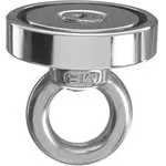 Магнит неодимовый с петлёй для авто, d 48 мм, сцепление 75 кг 5180109