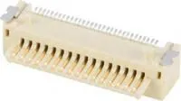 10138400-111141LF, CONN, STACKING, HEADER, 41POS, 1ROW, 1MM