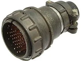 2РМ39КПН45Ш2В1, Вилка на кабель с прямым патрубком для неэкранированного кабеля