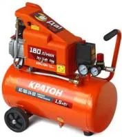 Компрессор КРАТОН AC-180-24-DD поршневой масляный, 1500 Вт, 180л/мин, 8бар