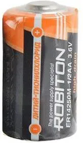 ER14250M (1/2AA), Элемент питания литиевый 800 mAh, 14.5х25.2(1шт) 3.6В, высокотоковый