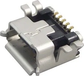 UX60SA-MB-5ST(80), Разъем USB, Mini USB Типа B, USB 2.0, Гнездо, 5 вывод(-ов), Поверхностный Монтаж, Прямой Угол