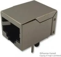 61500814221, Модульный разъем, Cat5, Modular Jack, 1 x 1 Port, 8P8C, Cat5, Монтаж в Сквозное Отверстие