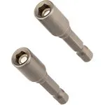 KR-92-0400-1, Ключ-насадка магнитная 1/4" 6х48 мм (2 шт./уп.)