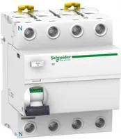 Выключатель дифференциального тока (УЗО) 4п 63А 30мА тип AC iID Acti9 SchE A9R41463