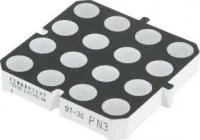 TBA18-11EGWB-44, Матрица светодиодная 4х4 красная/зеленая 48мм