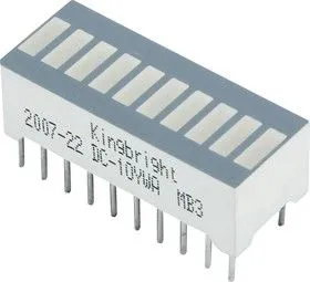 DC-10YWA, Шкала линейная 10 сегм. желтая 9мКд