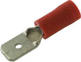 MDD1-250, Ножевая клемма, Серия MDD, 22AWG до 16AWG, 1.25 мм, Красный, Винил, 6.35мм x 0.81мм