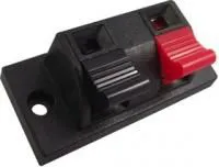 MC02194, Аудио разъем динамика/колонки, клеммы двойного нажатия, 2 Контакта, Гнездо, Монтаж в Панель