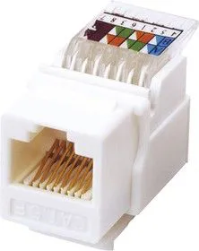 Гнездо вставка RJ-45 (Keystone Jack) CAT5e, ТИП-1