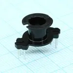 RM6 BBN 1S 3+3, (RM6 каркас 1секц. 6выв. max t 180°), Каркас горизонтальный для сердечника RM6, 1 секция 6 выводов