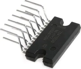 TDA1552Q/N4.112, Мостовой стерео усилитель 2 х 22Вт, 14.4В, 80мА, 4 Ом, 25…20000Гц, [HZIP-13]