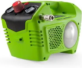 Компрессор GREENWORKS 4100802 40В ресивер 2л давление 8Бар безмасляный (БЕЗ АККУМ и ЗУ)