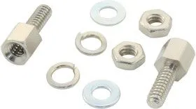 DJF-8-3-3-K, Винтовой замок/защелка D Sub, DJF Series, 8 мм, M3