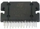 TDA7454, УНЧ 4х35Вт HIGH EFFICIENCY QUAD BRIDGE [Flexiwatt-25]