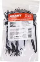 Хомут кабельный 3.6х100 под винт нейл. черн. (уп.100шт) Rexant 07-0105