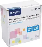 04-14 Контроллер 12В/24В, 144Вт/288 Вт, встраиваемый, с диммером, ручка регулировки, размер 86*86*50 мм