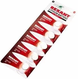 30-1103, Литиевые батарейки CR1225 5 шт. 3 V 48 mAh блистер