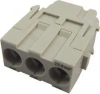 09 14 003 2701, Разъем для тяжелых условий, Серия Han-Modular C, Module, 3 Contacts, Гнездо, Винтовое Гнездо