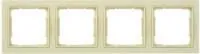 Рамка 4-м BOLERO Q1 РУ-4-БК квадрат. крем. ИЭК EMB42-K33-Q1